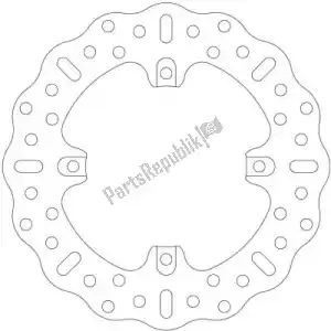 EBC EBCMD885C disc md885c solid bike brake wave disc - Upper side