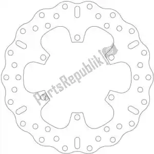 EBC EBCMD894C disc md894c solid bike brake wave disc - Upper side