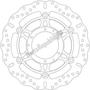 EBC EBCMD1152CC disco md1152cc disco freno onda mozzo lucidato - Lato superiore