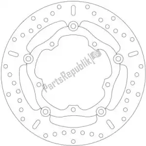 EBC EBCMD2119X disque md2119x 6 bouton x cercle complet - Face supérieure