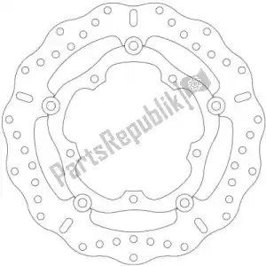 EBC EBCMD2119XC disc md2119xc disco float wave a 6 pulsanti - Lato superiore