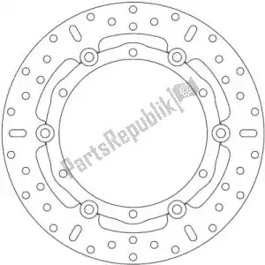 EBC EBCMD2121X disco md2121x 6 botones x círculo completo - Lado superior