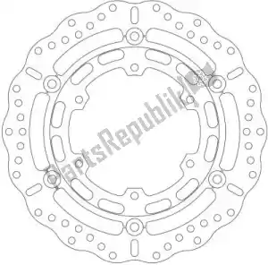 EBC EBCMD2128XC disc md2128xc 6 button float wave disc - Upper side