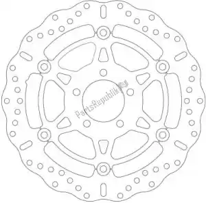 EBC EBCMD3006CC disque md3006cc disque de frein vague moyeu poli - Face supérieure