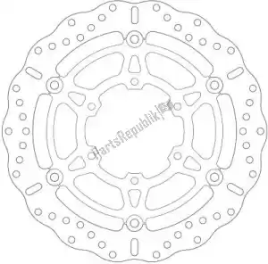EBC EBCMD3107XC disc md3107xc 6 button float wave disc - Upper side