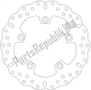 EBC EBCMD3108C disc md3108c solid bike brake wave disc - Upper side