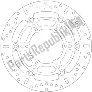 EBC EBCMD3109X disc md3109x 6 button float round disc - Upper side