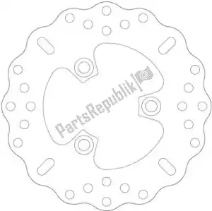 EBC EBCMD3111C schijf md3111c solid bike brake wave disc - Bovenkant