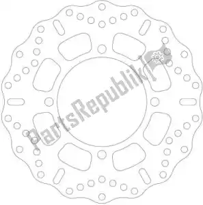 EBC EBCMD4157C schijf md4157c solid street bike contoured - Bovenkant