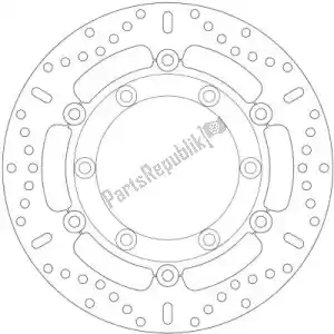 EBC EBCMD4132X disc md4132x 6 button float round disc - Upper side