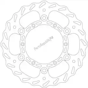 EBC EBCMD6392C disque md6392c mx oe remplacement profilé frein di.. - Face supérieure