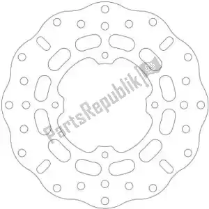 EBC EBCMD6390C schijf md6390c offroad oe replacement wave disc - Bovenkant