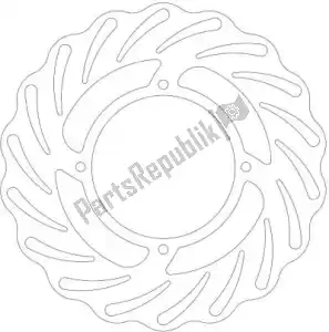 EBC EBCMD6407C disque md6407c offroad oe remplacement vague disque - La partie au fond