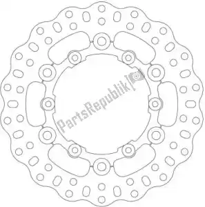 EBC EBCMD6415C disque md6415c offroad oe remplacement vague disque - La partie au fond
