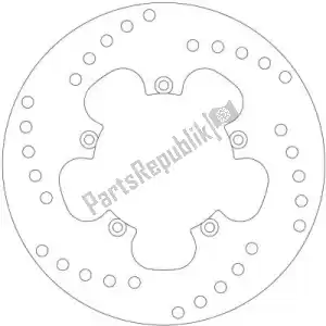 EBC EBCMD9151D schijf md9151d scooter brake disc - Onderkant