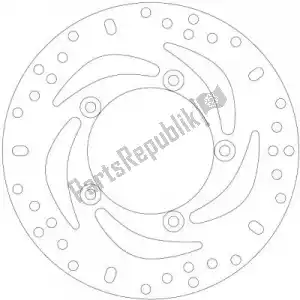 EBC EBCMD9155D schijf md9155d scooter brake discs - Bovenkant