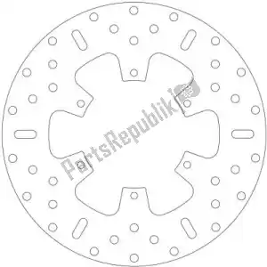 EBC EBCMD9158D disque md9158d disque de frein scooter - Face supérieure