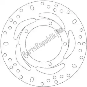 EBC EBCMD9164D disque md9164d disques de frein scooter - Face supérieure