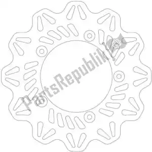 EBC EBCVR1191 disc vr1191 vee rear solid brake disc - Upper side