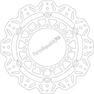 EBC EBCVR2124BLK hub negro flotante disco vr2124blk - Lado superior
