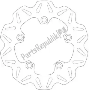 EBC EBCVR2125 disc vr2125 cattle rear solid disc - Upper side