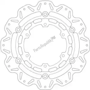 EBC EBCVR2128BLK disc vr2128blk cattle floating disc black center - Upper side