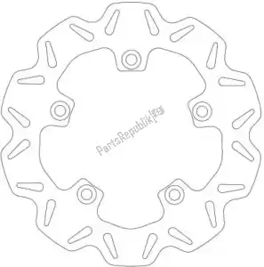 EBC EBCVR3108 disc vr3108 vee rear solid brake disc - Upper side