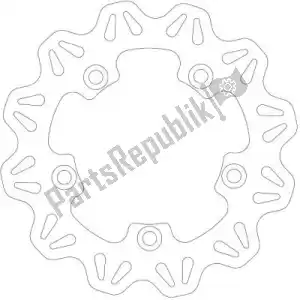 EBC EBCVR3106 disc vr3106 cattle rear solid disc - Upper side
