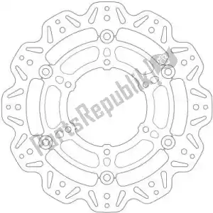EBC EBCVR3109BLK disc vr3109blk cattle floating disc black center - Upper side