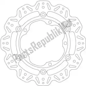 EBC EBCVR4174GRN disc vr4174grn cattle floating disc green center - Upper side