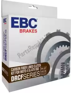 EBC EBCDRCF025 placa de cabeza drcf025 kit de embrague de fibra de carbono - Lado inferior
