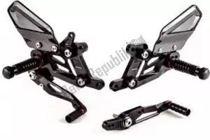 GILLES 31164024 footrest rearset factor-x, black - Bottom side