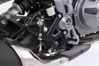 31230350, Gilles, Footrest rearset rct10gt, black    , New