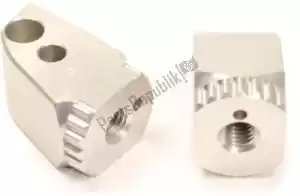 GILLES 31213145 set snodo girevole poggiapiedi rgk2, argento - Il fondo