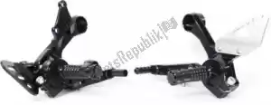 GILLES 31230802 footrest rearset rct10gt, black - Right side