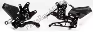 GILLES 31137362 footrest rearset as31gt2, black - Upper side