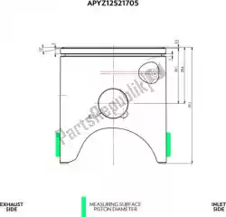 Ici, vous pouvez commander le kit piston sv 53. 96 auprès de VHM , avec le numéro de pièce APYZ12521705B: