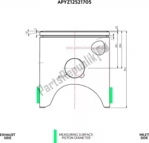 VHM APYZ12521705A1 kit pistón sv 53.94 - Lado inferior