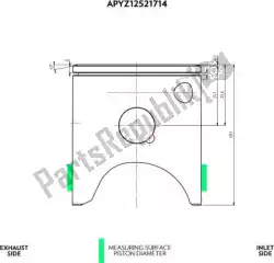 Ici, vous pouvez commander le kit piston sv 53. 97 + bielle 3 mm auprès de VHM , avec le numéro de pièce APYZ12521714C: