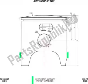 VHM APTM08521702F sv piston kit 47.90 - Bottom side