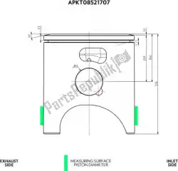 Here you can order the sv piston kit flat top 12 46. 95 from VHM, with part number APKT08521707A:
