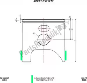 VHM APKT06521722B sv piston kit flat top 12 44.96 - Bottom side