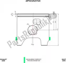 Qui puoi ordinare kit pistone sv 55. 95 da VHM , con numero parte APYA12521724C: