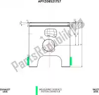 APYZ08521757A, VHM, Sv piston kit 47.45    , Nieuw