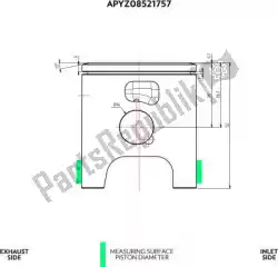 Here you can order the sv piston kit 47. 46 from VHM, with part number APYZ08521757B:
