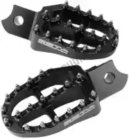 ZE931670, Zeta, Pedaleiras de alumínio acc serow250/tricker black    , Novo