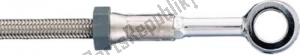 MELVIN 1401311C remleiding braided brake hoses front 3 pcs chrome - Onderkant