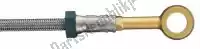 1401285G, Melvin, Brake line braided brake hoses front 2 pcs gold    , New