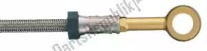 MELVIN 1401184G línea de freno mangueras de freno trenzadas delanteras 2 piezas doradas - Lado inferior