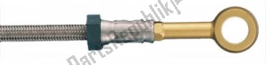 MELVIN 1401186G brake line braided brake hoses front 2 pcs gold - Bottom side